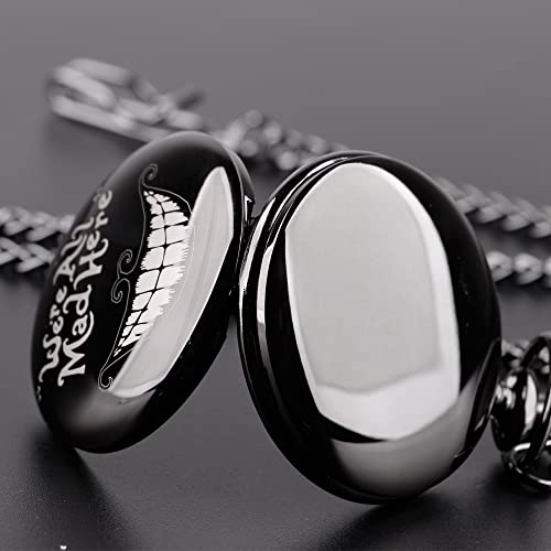 Smooth Pocket Watch Alloy Steel Quartz Roman/Arabic Numerals with 37cm