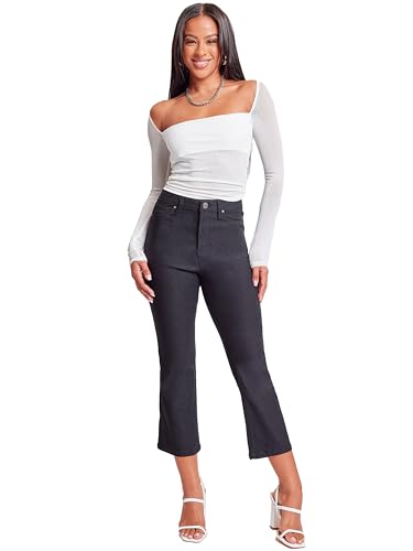 Ymi Women´s Plus Hyperstretch Cropped Kick Flare Pants