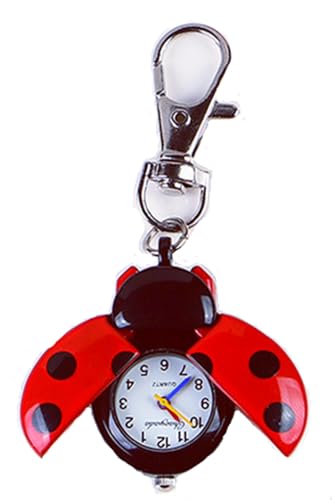 New Absolute Fancy Ladybug Vintage Quartz Animal Pocket Necklace Watch