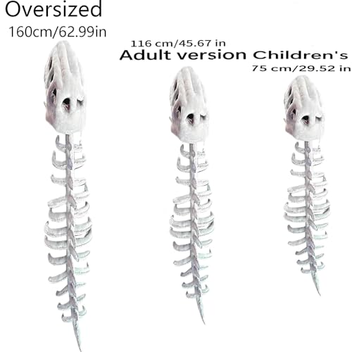Dinosaur Costume-3D Skeleton Design,Halloween Dinosaur Skeleton Costume