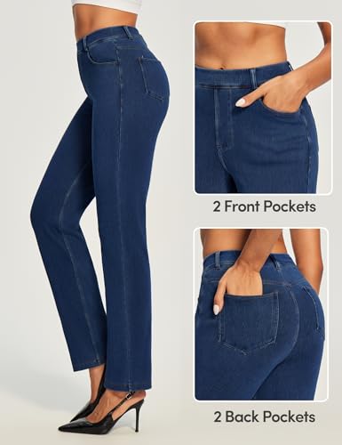 Straight Leg Jeans For Women High Waisted Bootcut Jean Trendy