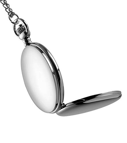 I-MART Smooth Vintage Pocket Watch with Chain