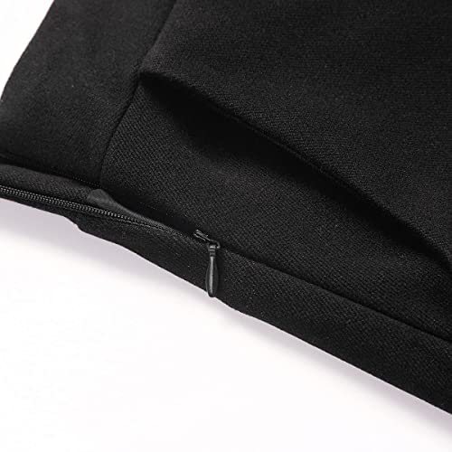 Womens Long Wool Plaid Skirt Aline High Waist Fall Winter Skirts
