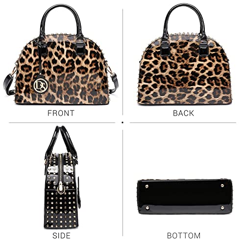 Dasein Patent Leather Dome Satchel — Structured Work Tote with Long Strap