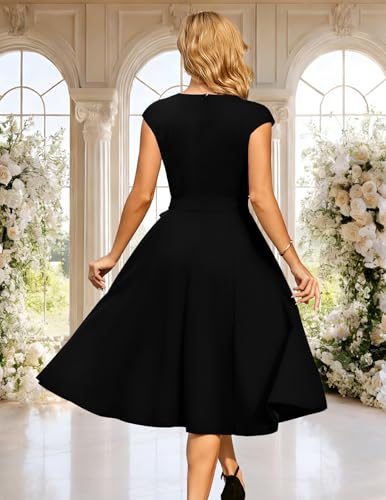 DRESSTELLS Women's Cocktail Dresses, Formal Wedding Guest Church Dress