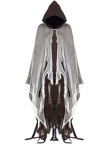 Geyoga Grim Reaper Costume for Adults, Halloween Cloak
