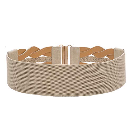 Women's Elastic Wide Belts Vintage Stretchy Belt Retro Secondary image