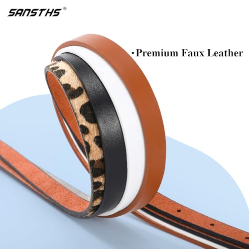 4 Pack Women Belt With Gold Alloy Buckle