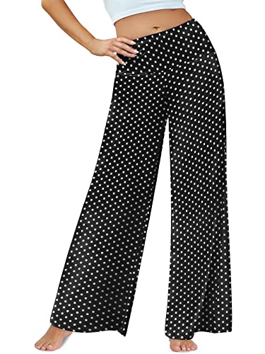 Women's Stretchy Wide Leg Palazzo Lounge Pants Casual Comfy