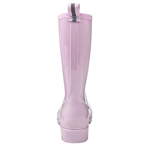 Women's Mid-calf Waterproof Rain Boots – Seamless Pvc With Anti-slip