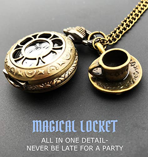 Alice in Wonderland Watch Necklace Jewelry Costume Gothic Lolita Acces