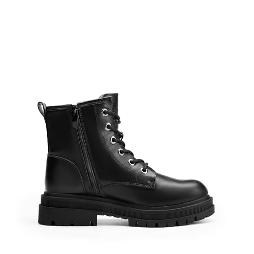 DREAM PAIRS Women's Combat Boots Lace-up Ankle Boots