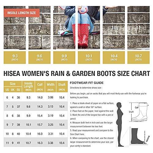 Rain Boots Waterproof Mid Calf Boots For