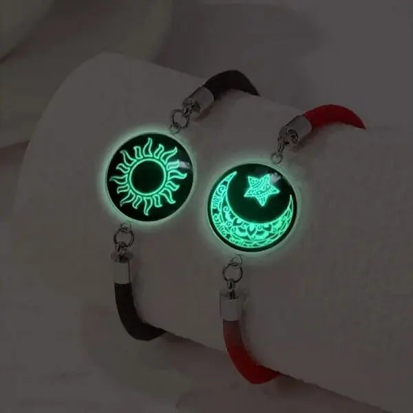 Colorful Luminous Couple's Bracelets of Significance Main image