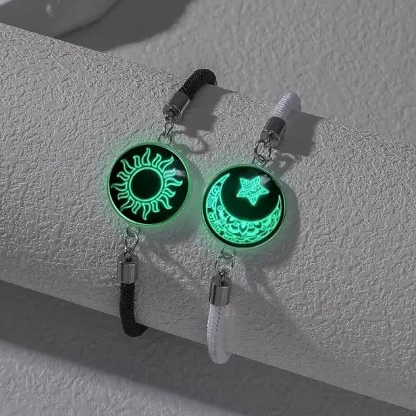 Colorful Luminous Couple's Bracelets of Significance