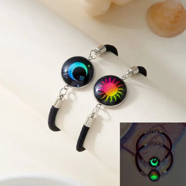 Colorful Luminous Couple's Bracelets of Significance