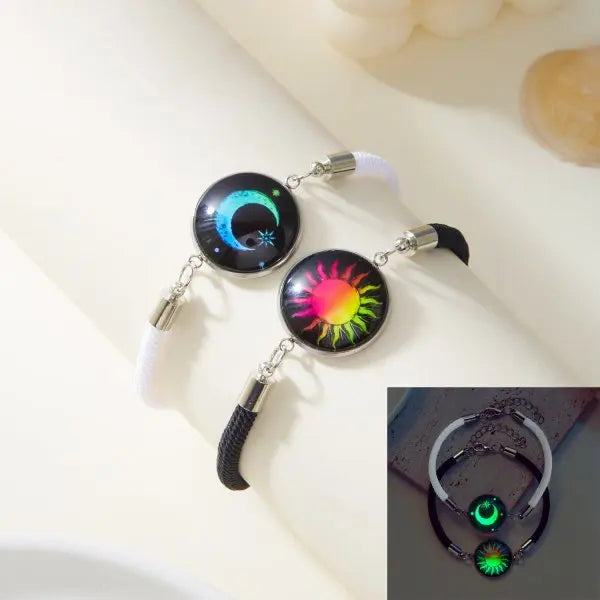 Colorful Luminous Couple's Bracelets of Significance