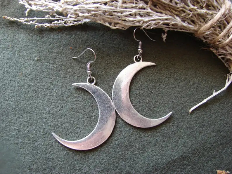 Crescent Moon Earrings Secondary image