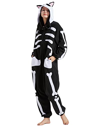 SAMGU Adult Onesie Animal Halloween Cosplay Costume One Piece Pajamas for Women and Men