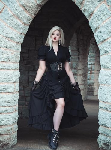 Scarlet Darkness Women Renaissance Pirate Skirt High-Low Whimsical Clothes