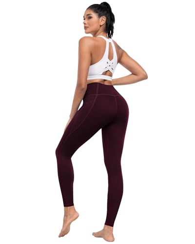 Leggings With Pockets For Women, 7 Packs High Waisted
