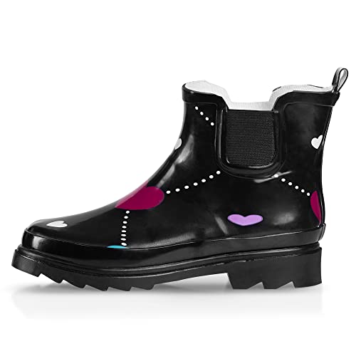 Womens Ankle Rain Boots - Ladies Waterproof Winter Spring Main image