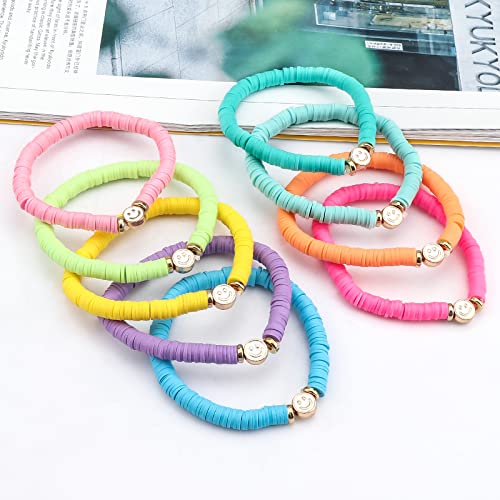 JIASHUYEYE Party Favors for Kids Ages 8-12, Colorful Preppy Friendship Bracelet Set for Girls, Birthday Goodie Bags and Classroom Prizes