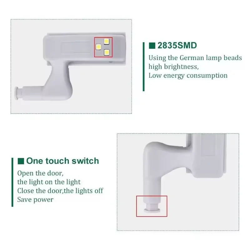 10pcs/set Kitchen Cupboard LED Light
