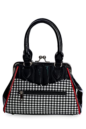 Rockabilly Cherry Skulls Kisslock Handbag