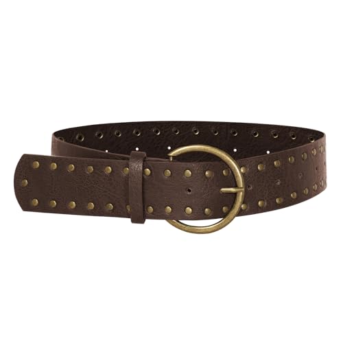 Scarlet Darkness Western Belt For Women Leather Cowboy Belt With Main image