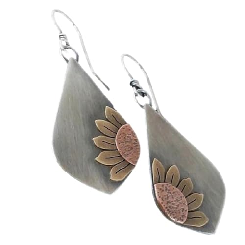 Antiqued Spiral Hollow-Out Boho Hoop Earrings Main image