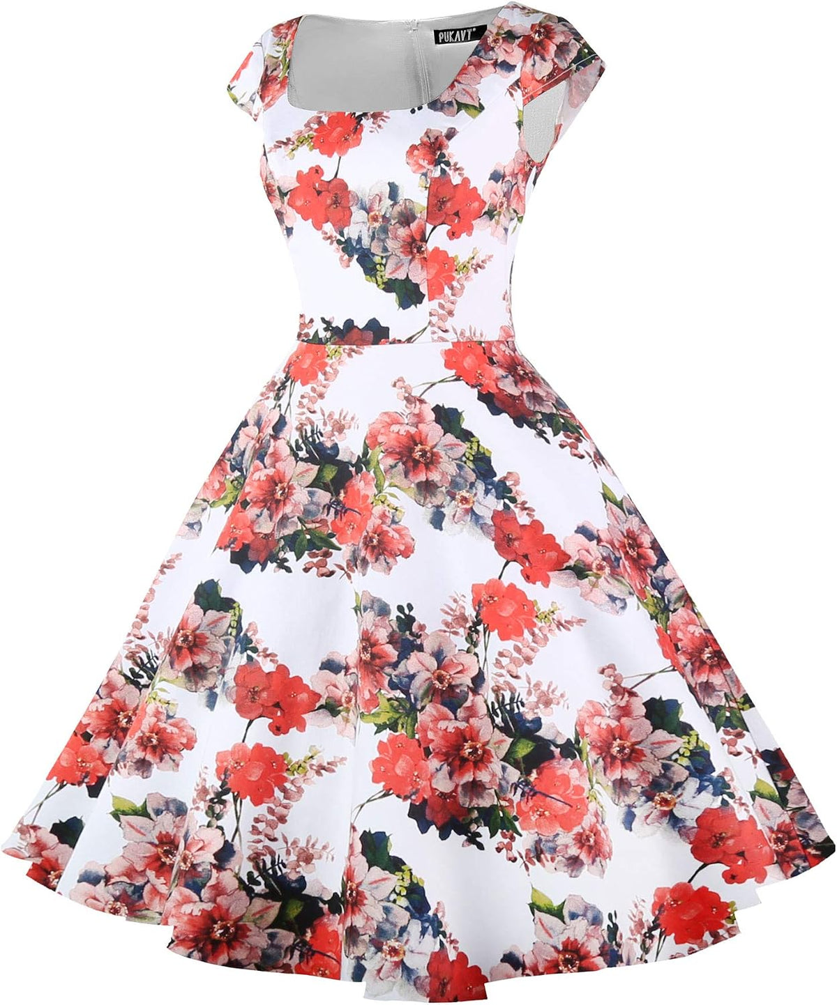 Women's Cocktail Dress 1950s Retro Swing Dress