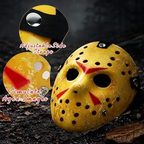CASA CLAUSI Halloween Horror Hockey Mask Cosplay Costume Prop Adult