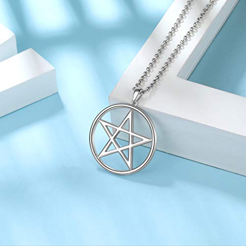Sterling Silver Pentagram Necklace