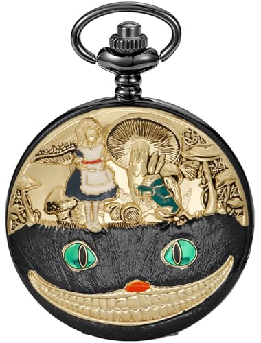 Nostalgia Movie Theme Design Alloy Quartz Pocket Watch with Necklace C