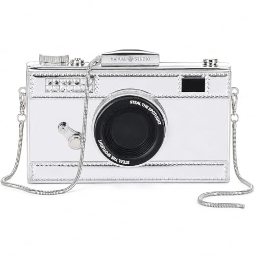 Camera-Shaped Casual Crossbody Shoulder Handbag — Whimsical Retro Punk Style