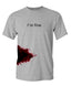 I'm Fine Shirt Bloody Halloween Costume Funny Horror Graphic Novelty Tshirt