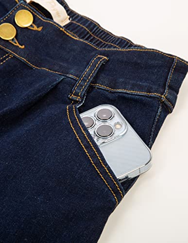 High-Waisted Wide-Leg Denim Shorts with Pockets