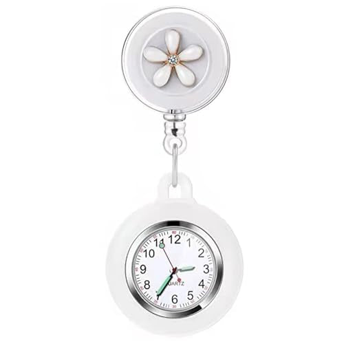 3X Retractable Nurse Watch for Nurses Doctors, Clip-on Hanging Lapel N