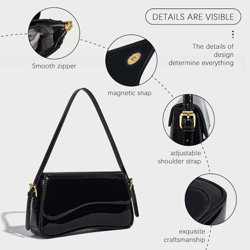 Purse for Women — Hobo Crossbody/Shoulder Bag with Cherry Pendant, Classic Retro Y2K, Detachable Straps