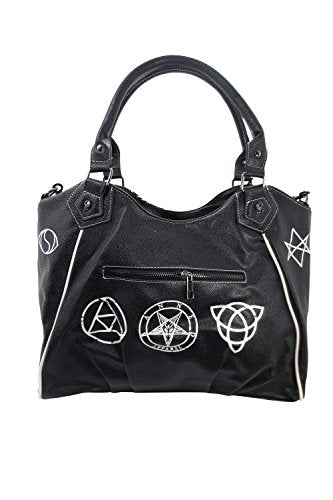 Gothic Rockabilly Skull Pentagram Shoulder Bag