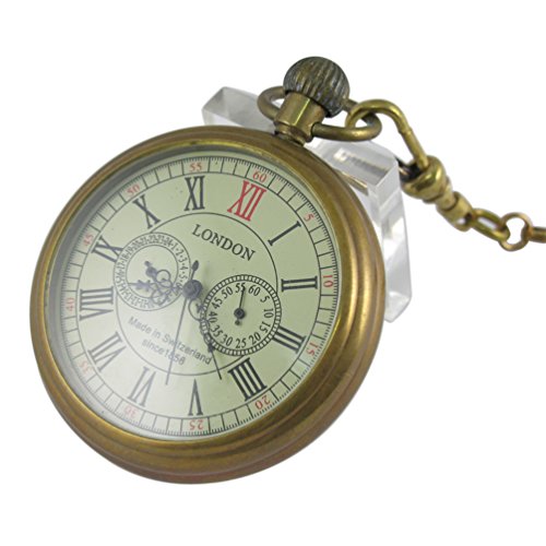 Classic Mechanical Pocket Watch with Chain