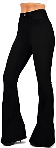 Kdf Flare Jeans For Women's Bootcut Bell Bottom Jeans High Waisted
