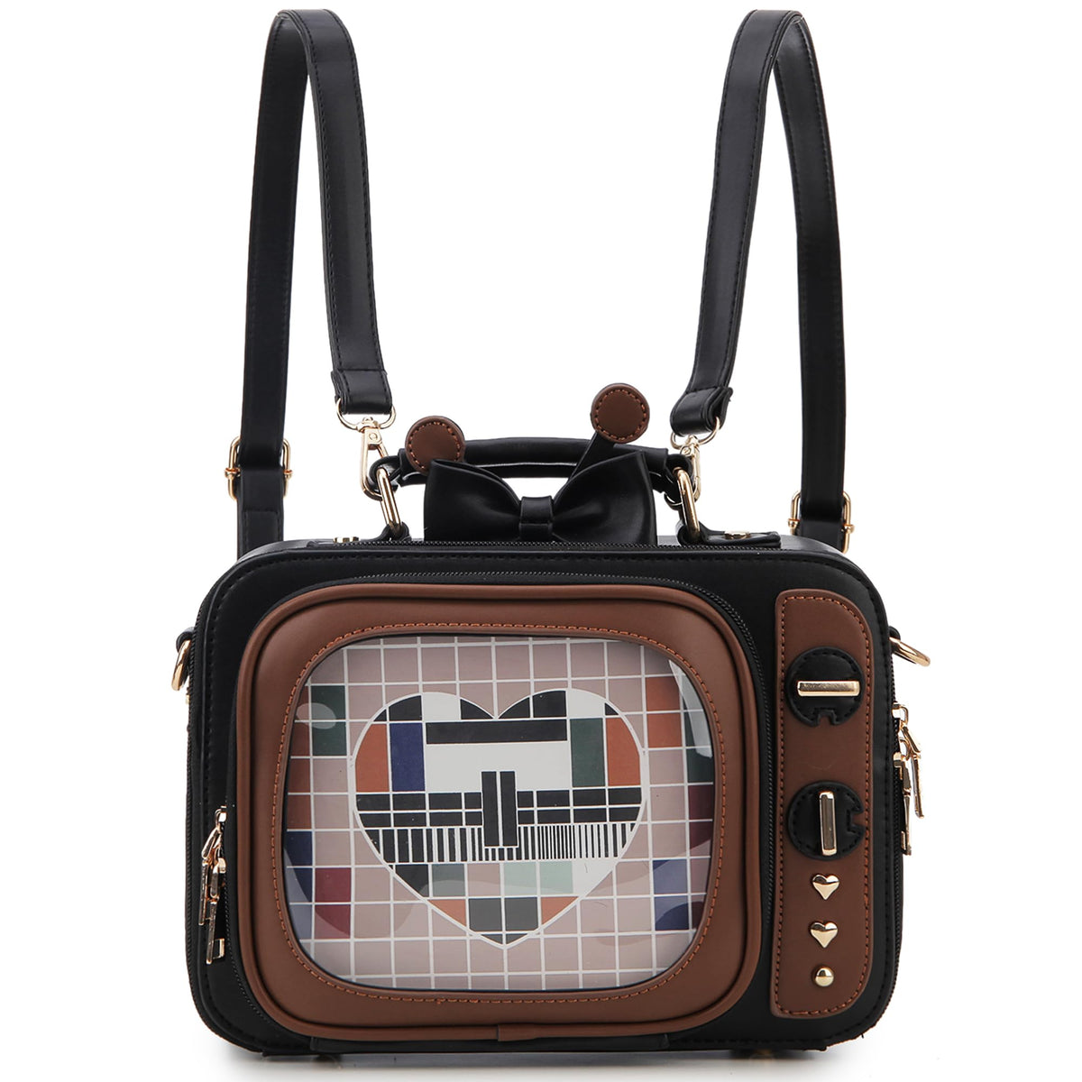 TV-Shaped Ita Bag Backpack — Cute Pin Display