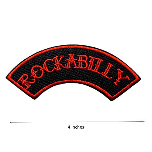 Cute-Patch Rockabilly and Psychobilly Embroidered Iron on Patches for T Shirt Cap Backpack