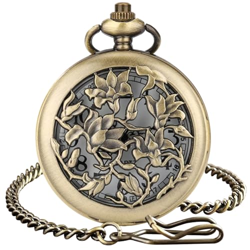 Vintage Skeleton Quartz Pocket Watch Main image