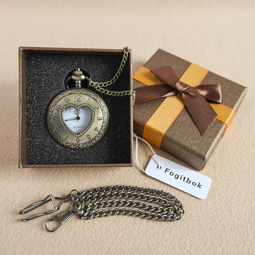 Vintage Pocket Watch with Chain for Men Necklace Watches for Women