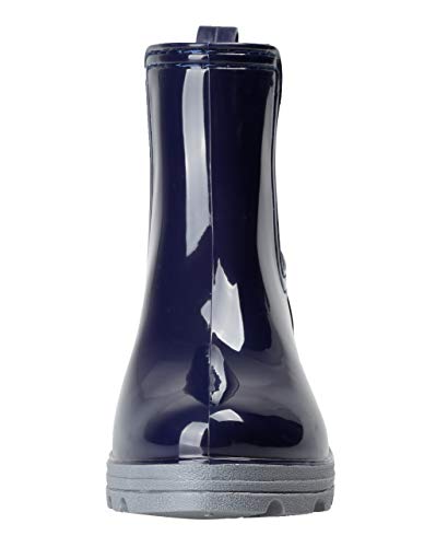 Women's Short Rain Boots Waterproof Slip On Ankle Chelsea