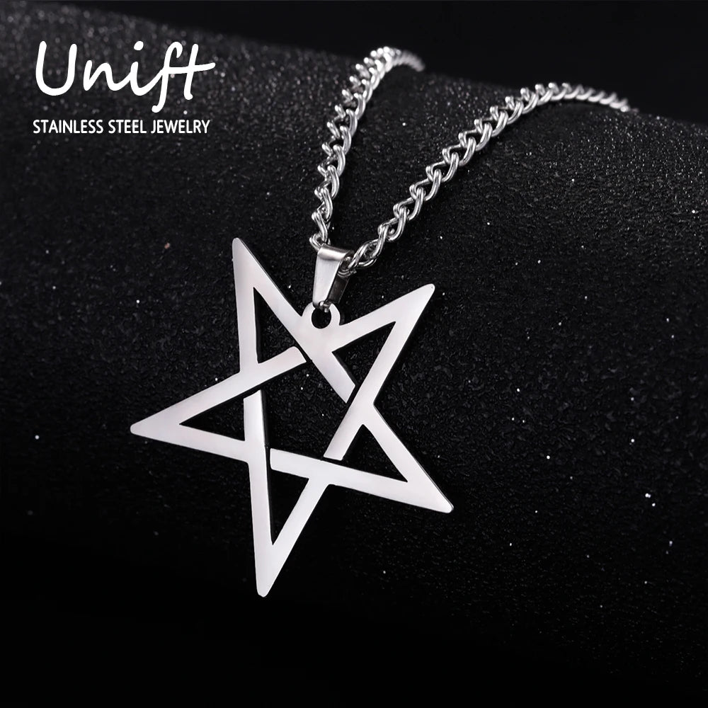 Stainless Steel Pentagram Necklace Main image