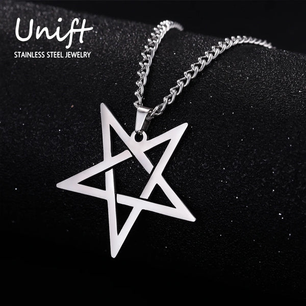 Stainless Steel Pentagram Necklace